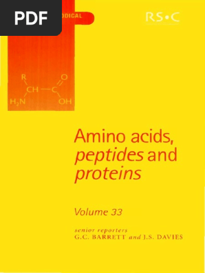 Amino Acids, Peptides and Proteins (SPR Amino Acids, Peptides, and