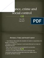 Deviance, Crime and Social Control