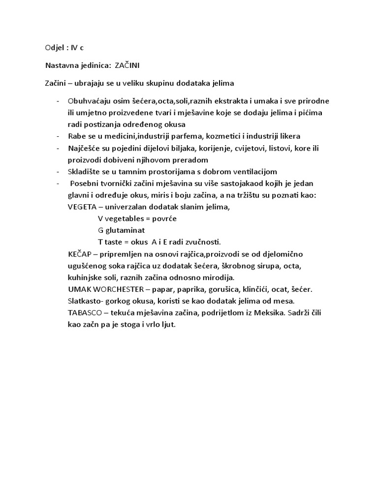 Začini | PDF