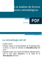 AE Procedimientos Metodológicos - Errores Morfosintácticos