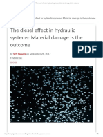 The Diesel Effect in Hydraulic Systems - Material Damage Is The Outcome