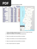 DENSIDADE POP PORTUGAL