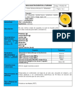 Ficha Tecnica de La Crema de Ahuyama