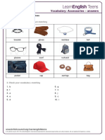VOCABULARY - Accessories PDF