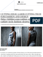 CUTTING EDGE: LASER CUTTING TECH FOR FASHION AND DESIGN - The Designers Studio
