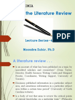 Writing The Literature Review: Literatur Kimia