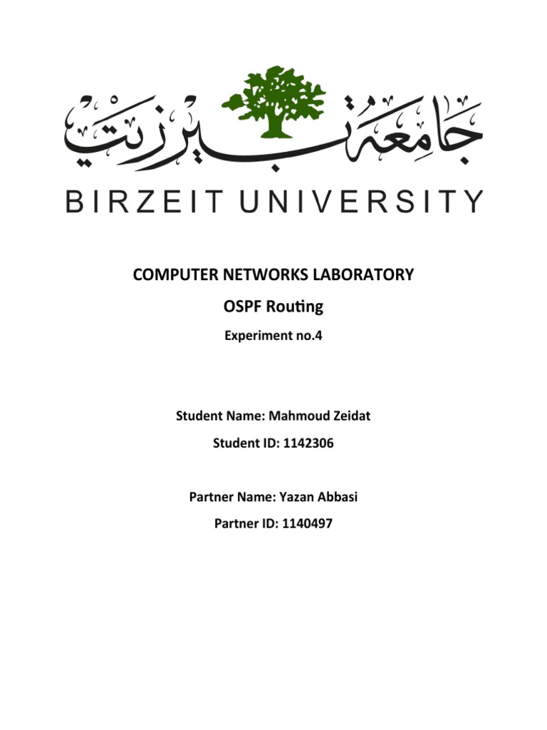 OSPF Routing Experiment Overview | PDF | Routing | Router (Computing)