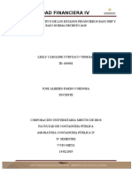 Cuadro Comparativo de Los Estados Financieros Bajo Niif y Bajo Norma Decreto 2649