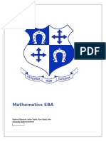 Mathematics SBA