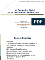 Cloud Computing Model As Service Oriented Architecture: Yan Zhao, PHD President, Architech Consulting LLC