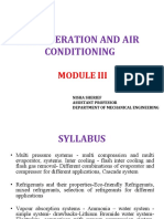 Refrigeration and Air Conditioning: Nisha Sherief Assistant Professor Department of Mechanical Engineering