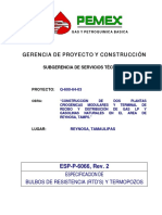 Bulbos de Resistencia (RTD'S) y Termopozos PDF