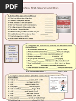 Conditionals (Zero, First, Second) and Wish-Sentences: 1. Define The Type of Conditional