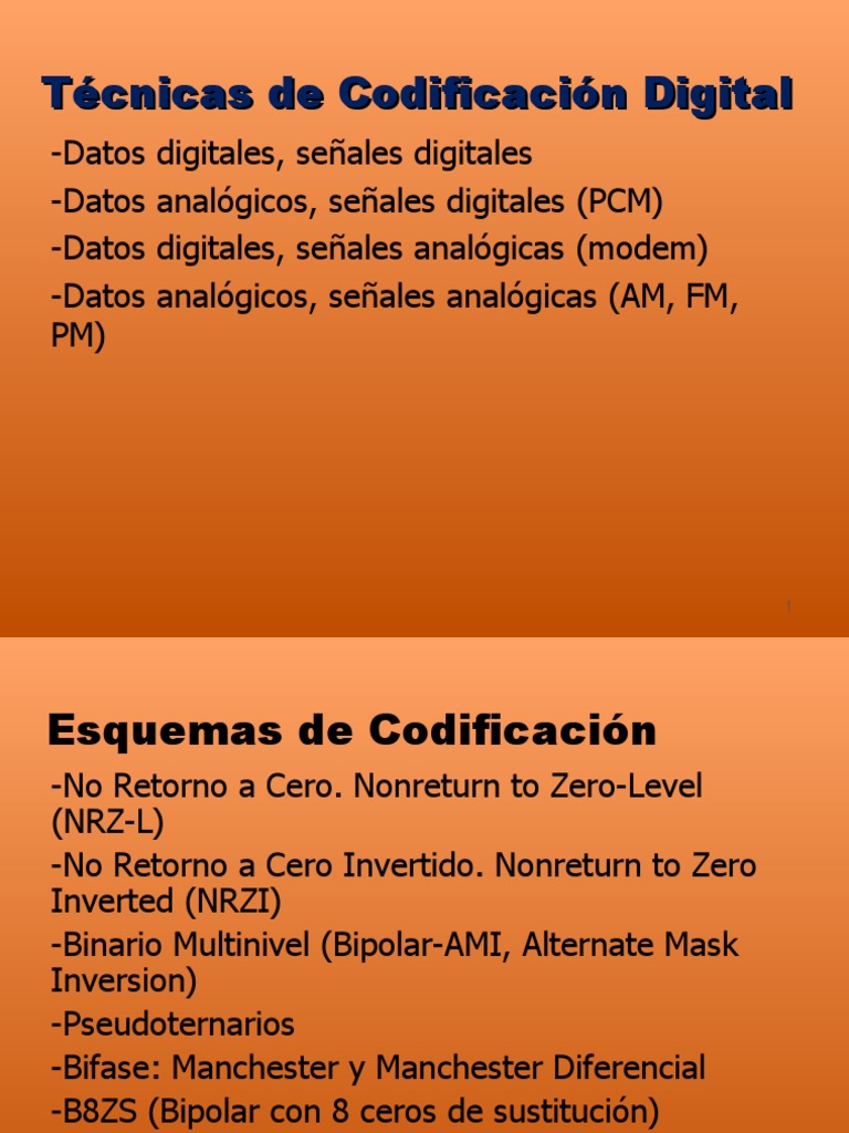 Métodos de Codificación Digital | PDF | Datos de computadora ...
