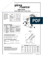 Combined Sight Glass & Check Valve