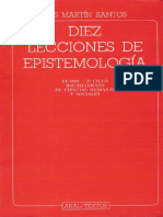 MARTÍN SANTOS 1991. Diez Lecciones de Epistemología PDF