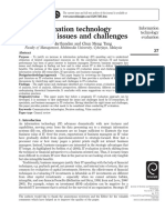 Information Technology Evaluation: Issues and Challenges