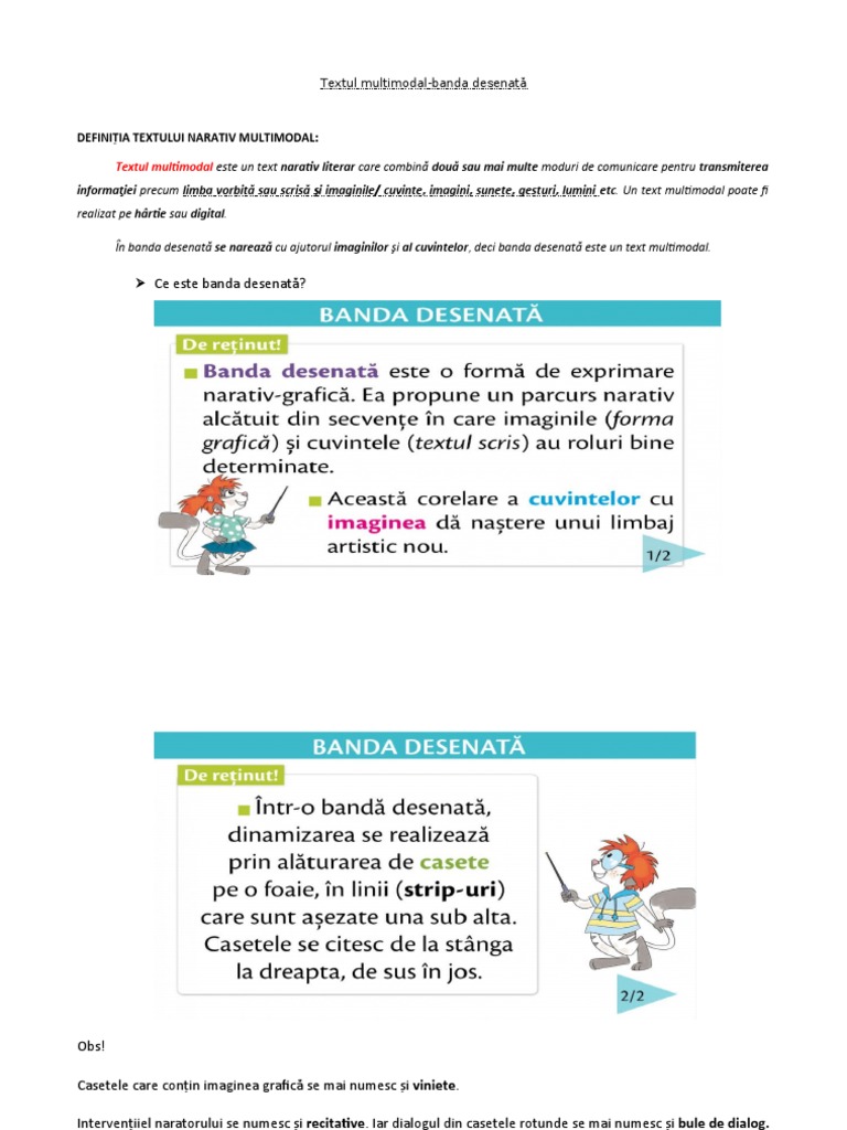 Textul Multimodal - V | PDF