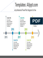 Horizontal Dotted Arrow PowerPoint Diagram Template