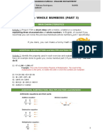 Unit 1: Whole Numbers (Part 3) : Main Characteristics