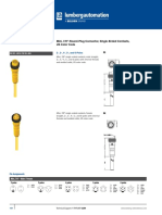 Mini, 7/8"-Round-Plug Connector, Single-Ended Cordsets, US Color Code