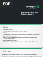 Communications and Network Security