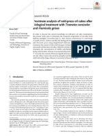 Proximate Analysis of Cold-Press Oil Cakes After Biological Treatment With Trametes Versicolor and Humicola Grisea