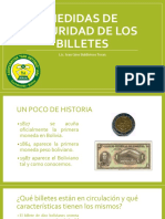 Medidas de Seguridad para Billetes