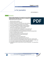 Questions For Journalists PDF