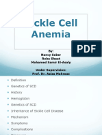 Sickle Cell Anemia: By: Nancy Saber Roba Shaat Mohamed Samir El-Asaly Under Supervision: Prof. Dr. Aziza Mahrous