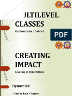 Multilevel Classes: By: Ernie John I. Gabriel