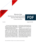 Warrior Cops Research paper