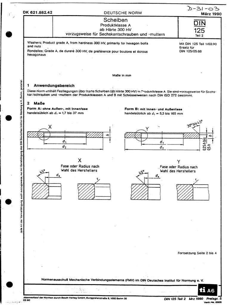 Din 125 PDF | PDF