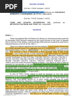 Petitioner Vs Vs Respondents: Second Division