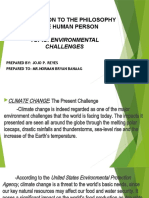 Introduction To The Philosophy of The Human Person Topic: Environmental
