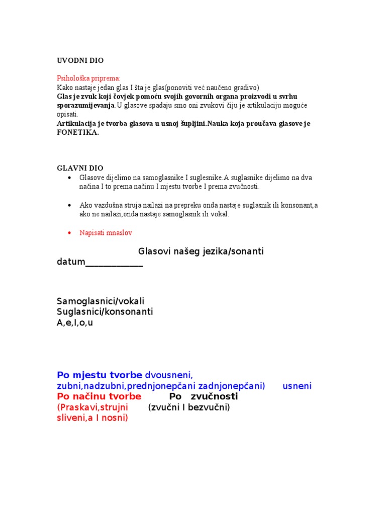 Glasovi | PDF