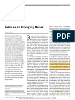 India As An Emerging Donor: Dweep Chanana