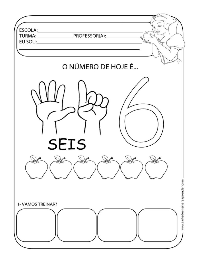 30 Atividades Com o Número 6 para Imprimir - Educação Infantil e ...