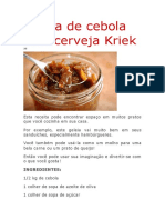 Geleia de Cebola Com Cerveja Kriek