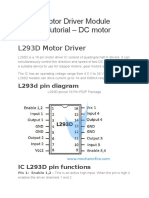 L293D Motor Driver Module Arduino Tutorial