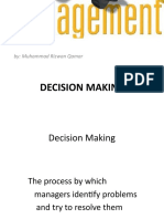Decision Making: By: Muhammad Rizwan Qamar