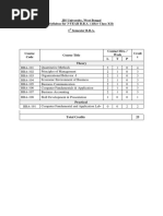 JIS University, West Bengal Syllabus For 3-YEAR B.B.A. (After Class XII) 1 Semester B.B.A