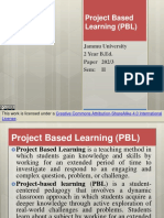 Project Based Learning (PBL) : Jammu University 2 Year B.Ed. Paper 202/3 Sem: II