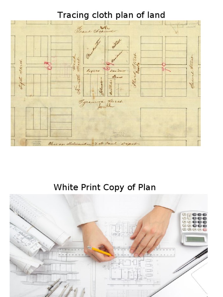 Tracing cloth plan of land pdf