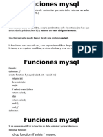 Funciones Mysql