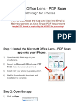 Microsoft Office Lens - PDF Scan Walkthrough For Iphones