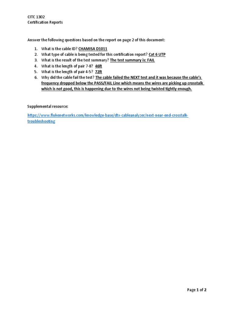 Certification Excercise | PDF | Computers