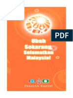 Buku Jingga Butirkan Agenda 100 Hari Pakatan Di Putrajaya.