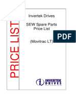 Sew Spares Parts Price List Ver 13.0
