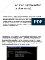 NX: Convert Inch Part To Metric (Or Vice Versa)